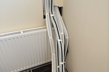 Zuleitung für die Klimatisierung