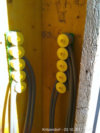 Kabelkanäle für Schalungen