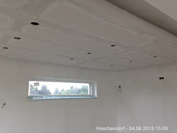 Beleuchtungs Vorbereitung in Wohnhaus